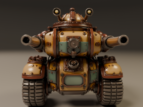 Tank steampunk 3D 打印模型