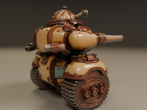 Tank steampunk 3D 打印模型