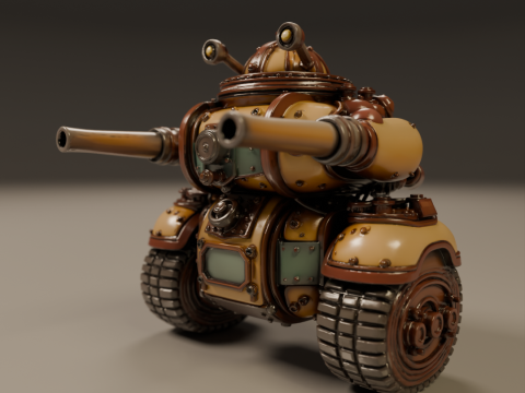 Tank steampunk 3D 打印模型