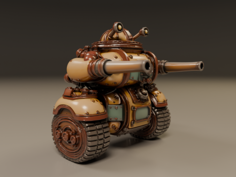 Tank steampunk 3D 打印模型