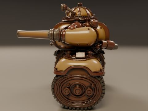 Tank steampunk 3D 打印模型