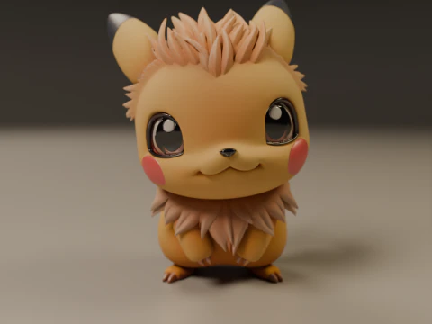 Pocket monsters 3D Print Model
