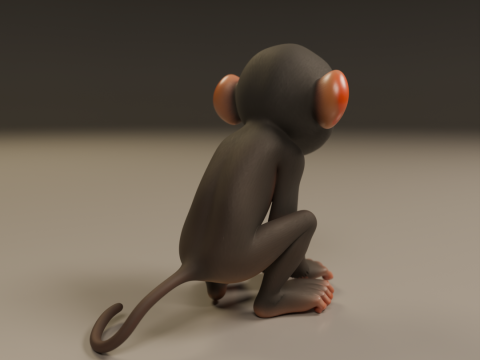 Chimpanzee 3D 打印模型