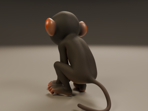 Chimpanzee 3D 打印模型