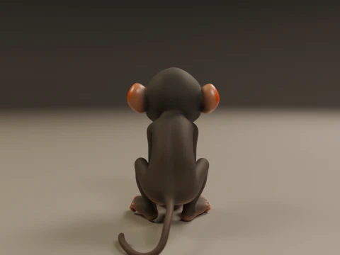 Chimpanzee 3D Print Model