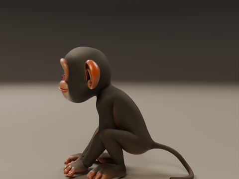 Chimpanzee 3D 打印模型