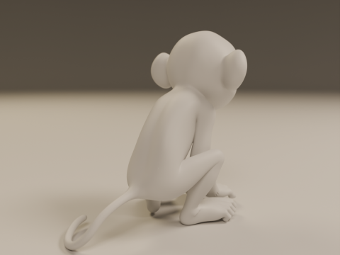 Chimpanzee 3D 打印模型