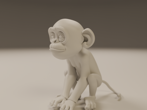 Chimpanzee 3D 打印模型