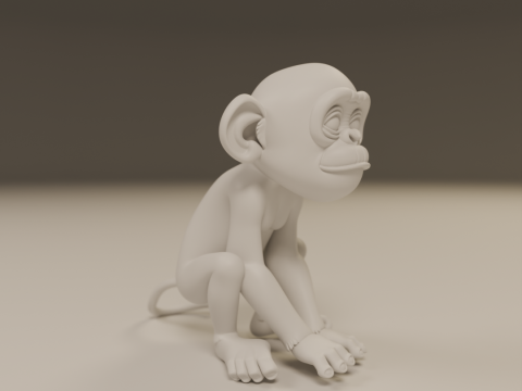 Chimpanzee 3D 打印模型