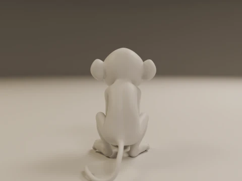 Chimpanzee 3D Print Model
