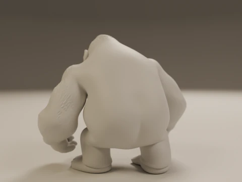 Gorilla 3D Print Model