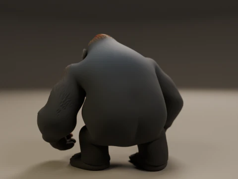 Gorilla 3D Print Model
