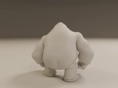 Gorilla 3D Print Model
