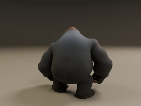 Gorilla 3D Print Model