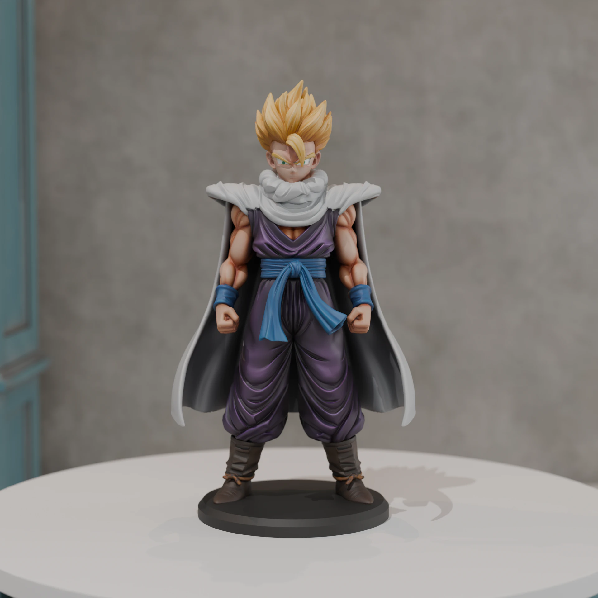 Gohan 3D Print Model .c4d .max .obj .3ds .fbx .stl .blend 