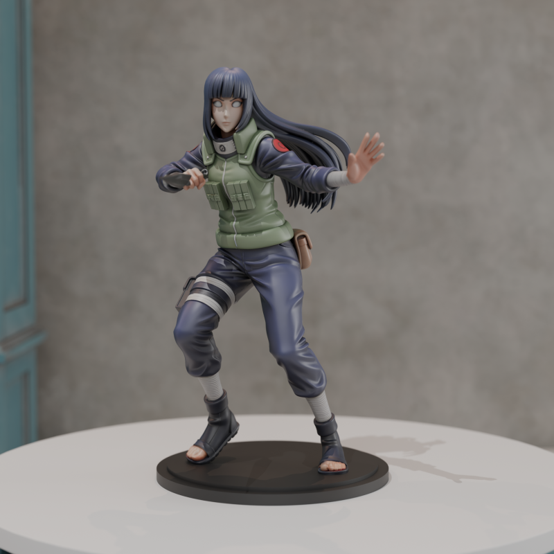 Hinata Hyuga 3D 打印模型 .c4d .max .obj .3ds .fbx .stl .blend 