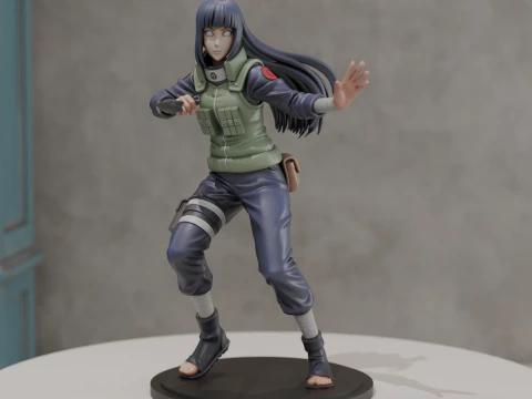 Хината Хьюга 3D Принт Модель