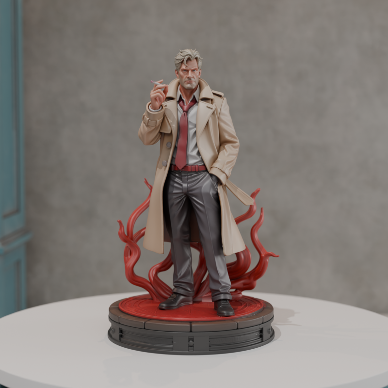 John Constantine 3Dプリントモデル .c4d .max .obj .3ds .fbx .stl .blend 