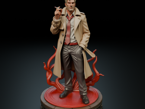 John Constantine 3Dプリントモデル