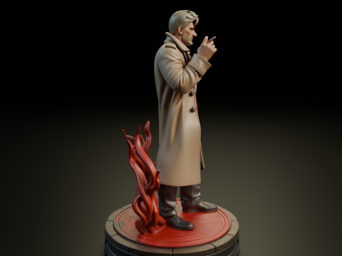 John Constantine 3Dプリントモデル