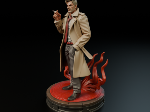 John Constantine 3Dプリントモデル