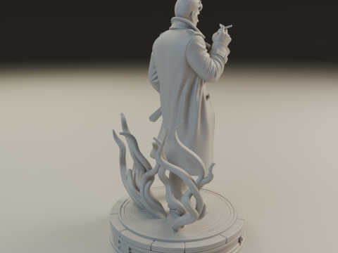 John Constantine 3Dプリントモデル