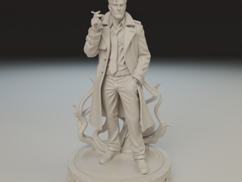 John Constantine 3Dプリントモデル