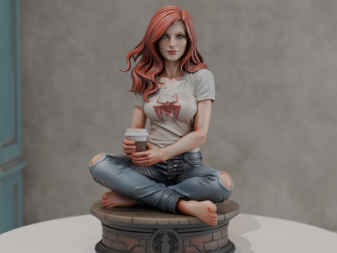 Mary Jane 3D प्रिंट मॉडल