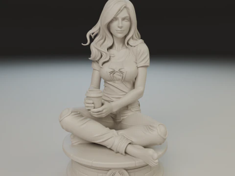 Mary Jane 3D Print Model