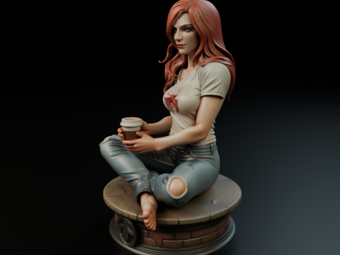 Mary Jane 3D Print Model
