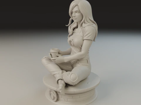 Mary Jane 3D Print Model