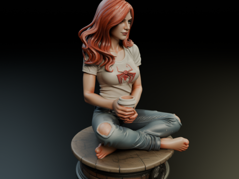 Mary Jane 3D Print Model