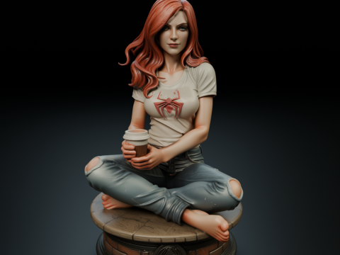 Mary Jane 3D Print Model