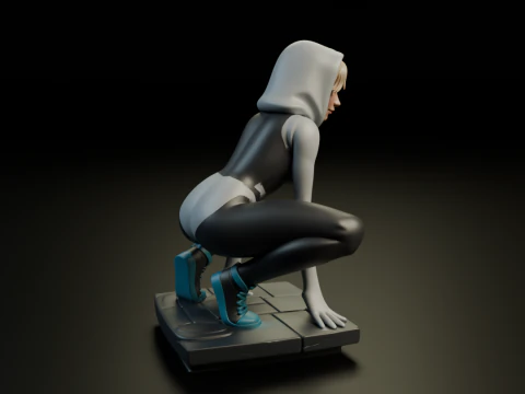 Spider Woman Gwen Stacy 3D Print Model
