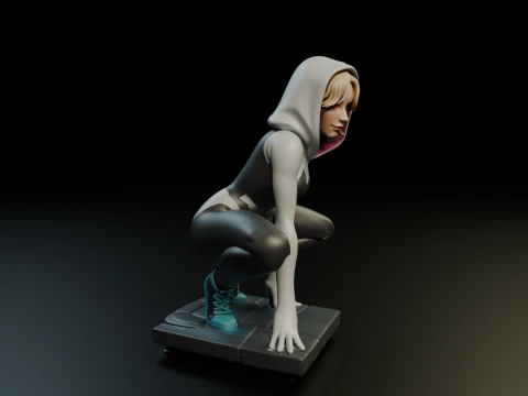 Spider Woman Gwen Stacy 3D Print Model