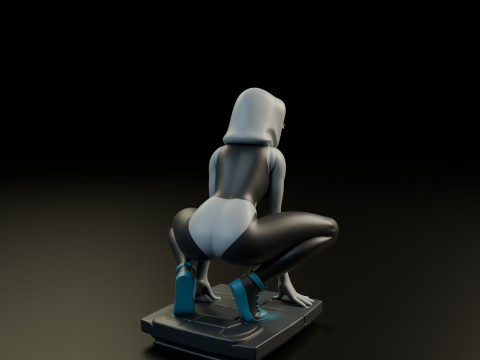 Spider Woman Gwen Stacy 3Dプリントモデル