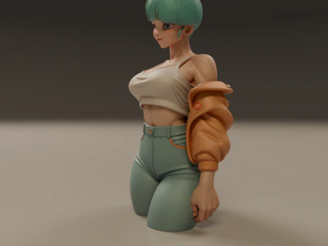 Bulma pin-up 3D Print Model