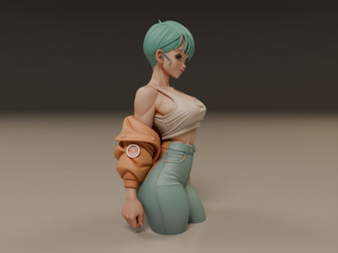 Bulma pin-up 3D प्रिंट मॉडल