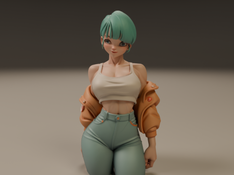 Bulma pin-up 3D प्रिंट मॉडल