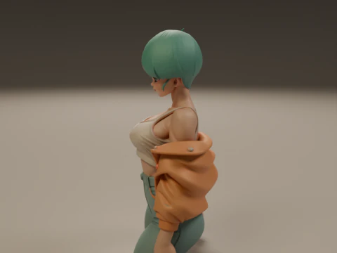 Bulma pin-up 3D Print Model
