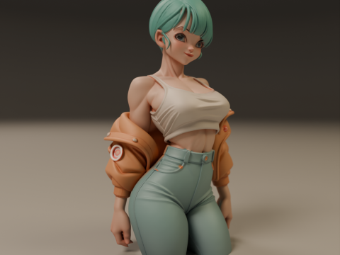 Bulma pin-up 3D प्रिंट मॉडल