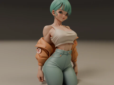 Bulma pin-up 3D Print Model