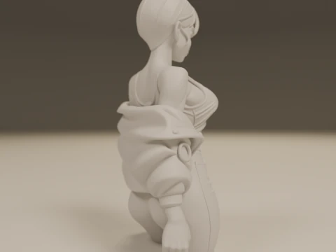 Bulma pin-up 3D Print Model