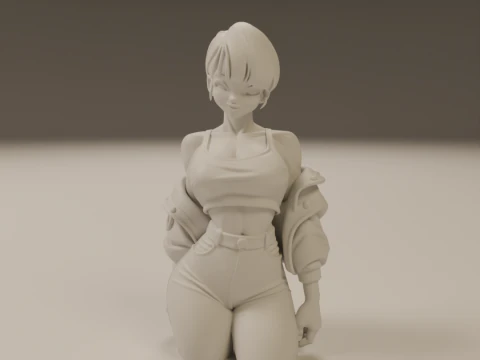 Bulma pin-up 3D Print Model