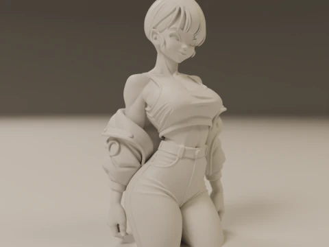 Bulma pin-up 3D Print Model