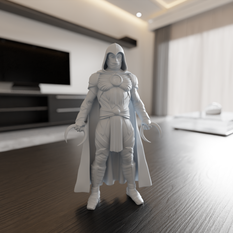Moon Knight 3Dプリントモデル .c4d .max .obj .3ds .fbx .stl .blend 