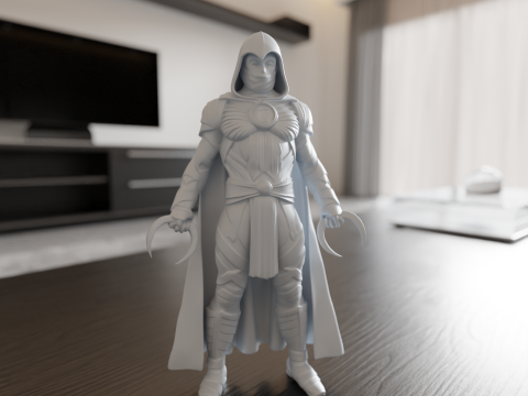 Moon Knight 3D Baskı Modeli