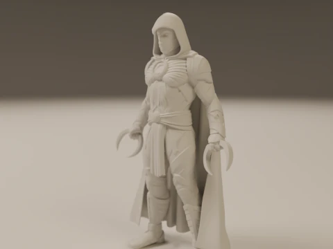 Moon Knight 3D Print Model