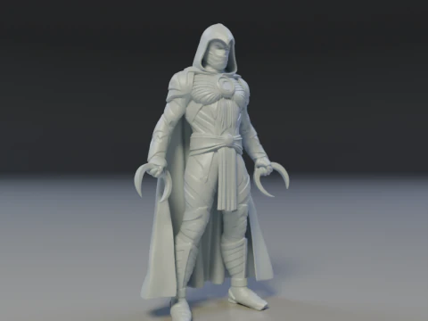 Moon Knight 3D Print Model