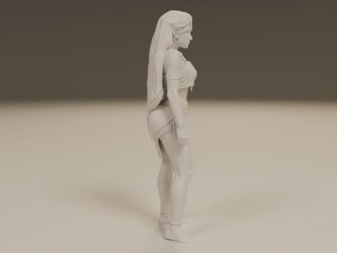 Pocahontas pin-up 3D 打印模型